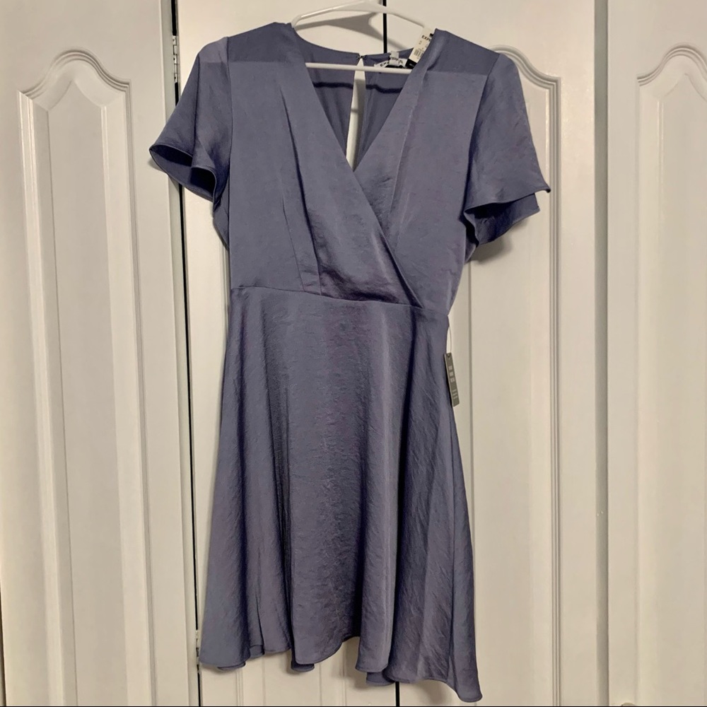 NWT express lilac satin mini dress